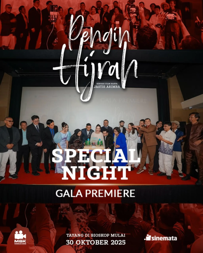 Gala Premier Film “Pengin Hijrah”, di studio 3, XXI Plaza Indonesia, Jakarta Pusat, Jumat (17/10).